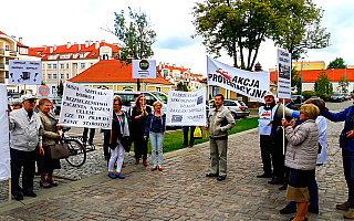Protest w Ostródzie przeciwko zwolnieniu ordynatora